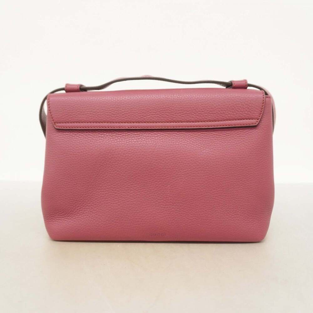 GUCCI Pink Leather GG Marmont Shoulder Bag - Picture 12 of 12